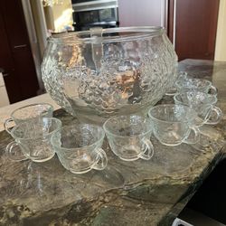 Indiana Glass Punch Bowl
