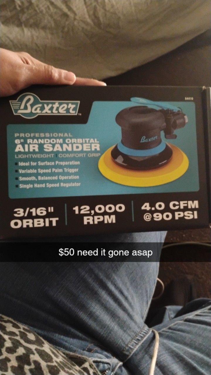 6 In Random Orbital Air Sander