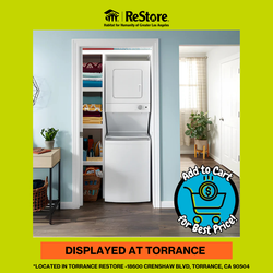 Whirlpool Electric Stacked Laundry Center with 1.6-cu ft Top load Washer and 3.4-cu ft Dryer *DEAL Of the Day*
