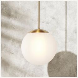 CB2 Vega Indoor/Outdoor Brass Pendant Light