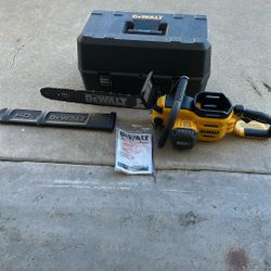 DEWALT 20 in. 60-Volt Electric Battery Chainsaw (Tool-Only) with Chainsaw Case