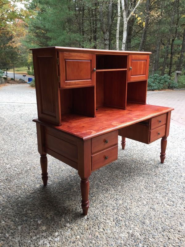 Solid Pine Desk With Hutch For In Boxford Ma Offerup