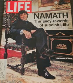 LIFE Magazine Joe Namath Cover November 1972