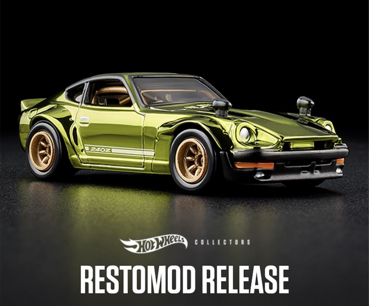 Hot Wheels 2025 RLC Exclusive 1972 Datsun 240Z SpectraFlame Olive