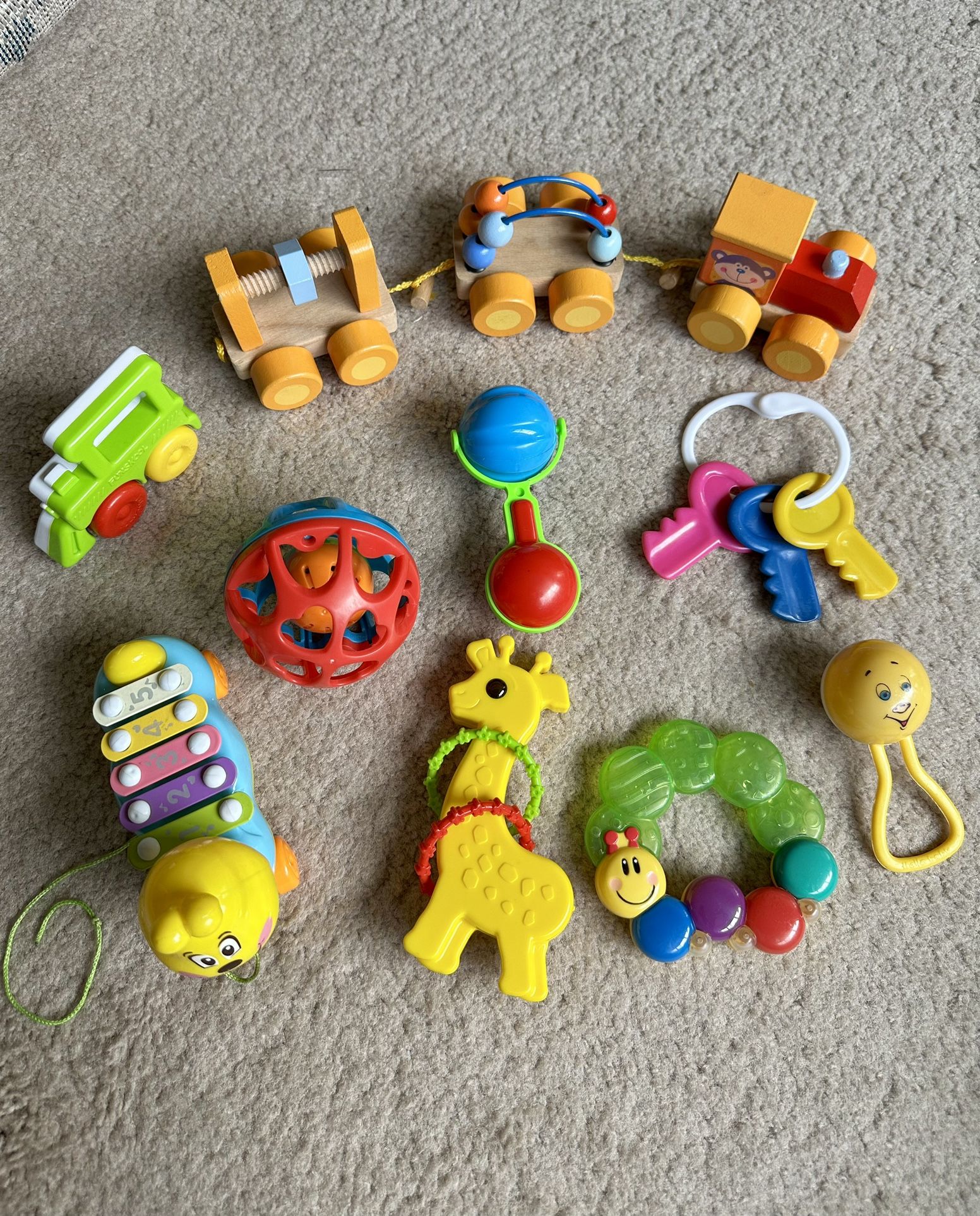 Lot of baby toys