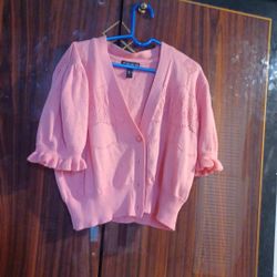 GRACE KARIN Women's 2025 Cropped Cardigan 3/4 Sleeve Lightweight Crochet Shrug Hollowed-Out Knit Sweater Tops