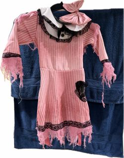 Pink Striped Halloween Costume Dress