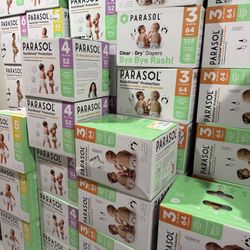 Parasol Chlorine-Free Diapers with RashShield Protection