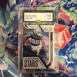 CeeDee Lamb Panini Certified Stars Gem Mint 10