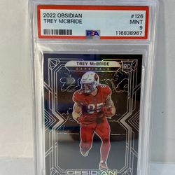 Trey McBride Rookie 2022 Panini Obsidian  Psa 9 Arizona Cardinals Tight End NFL