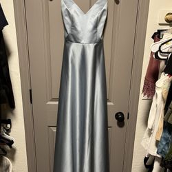 Dusty Blue Bridesmaid Dress