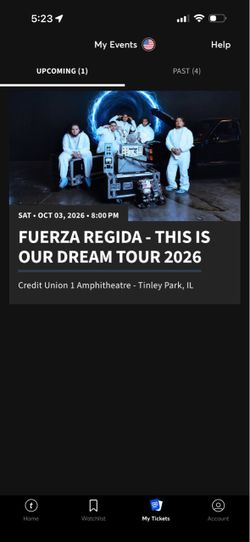 Fuerza regida ticket for Saturday