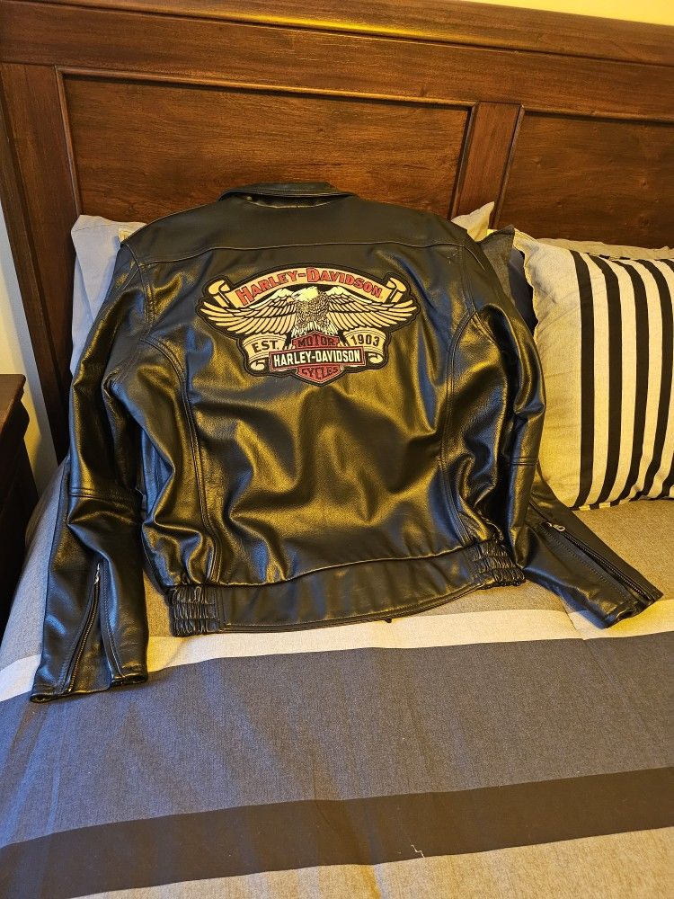 Harley Davidson Motorcycle Leather Jacket