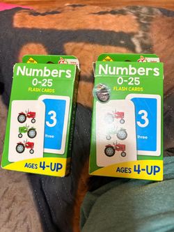 Numbers 0-25 Flash Cards