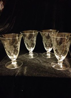 Vintage Crystal Iced Tea Glasses