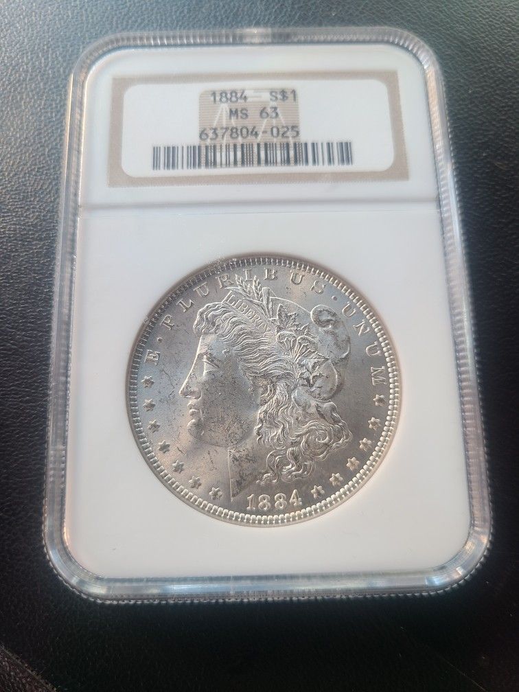 1884 Morgan Dollar Silver MS63