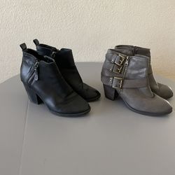 Women’s Low Chunky Heel Booties Size 6 & 7