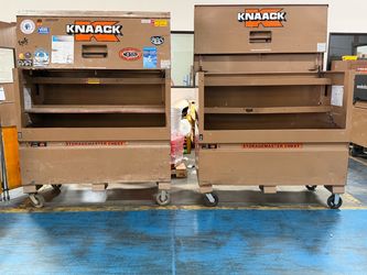 2 Knaack Storagemaster Chest Job Box on Wheels