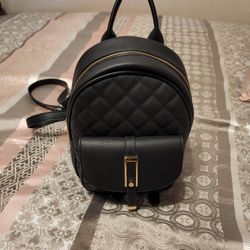 Backpack Bag Small Size Purse Leather And Wallet 