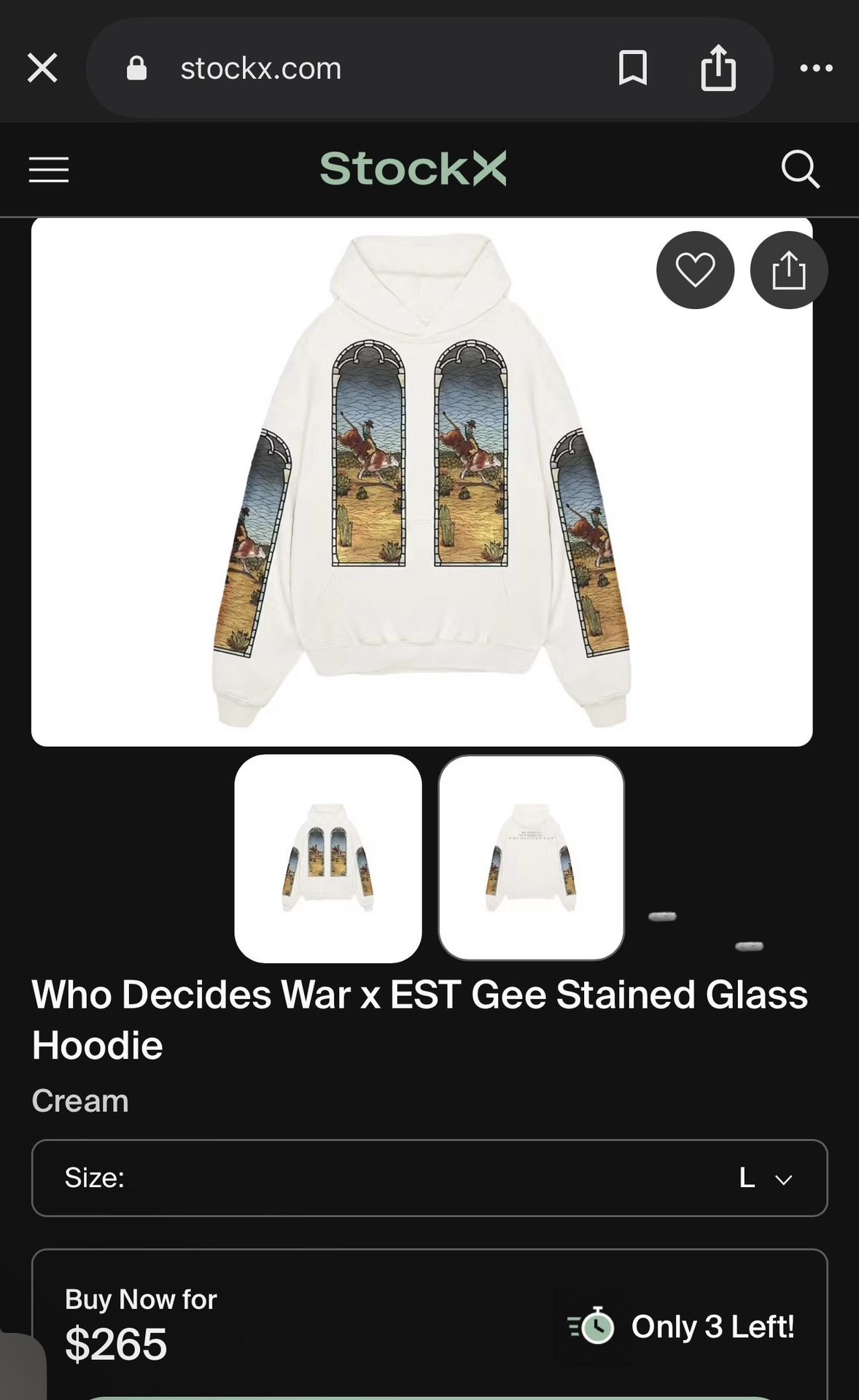Who Decides War x EST Gee Stained Glass... Xl