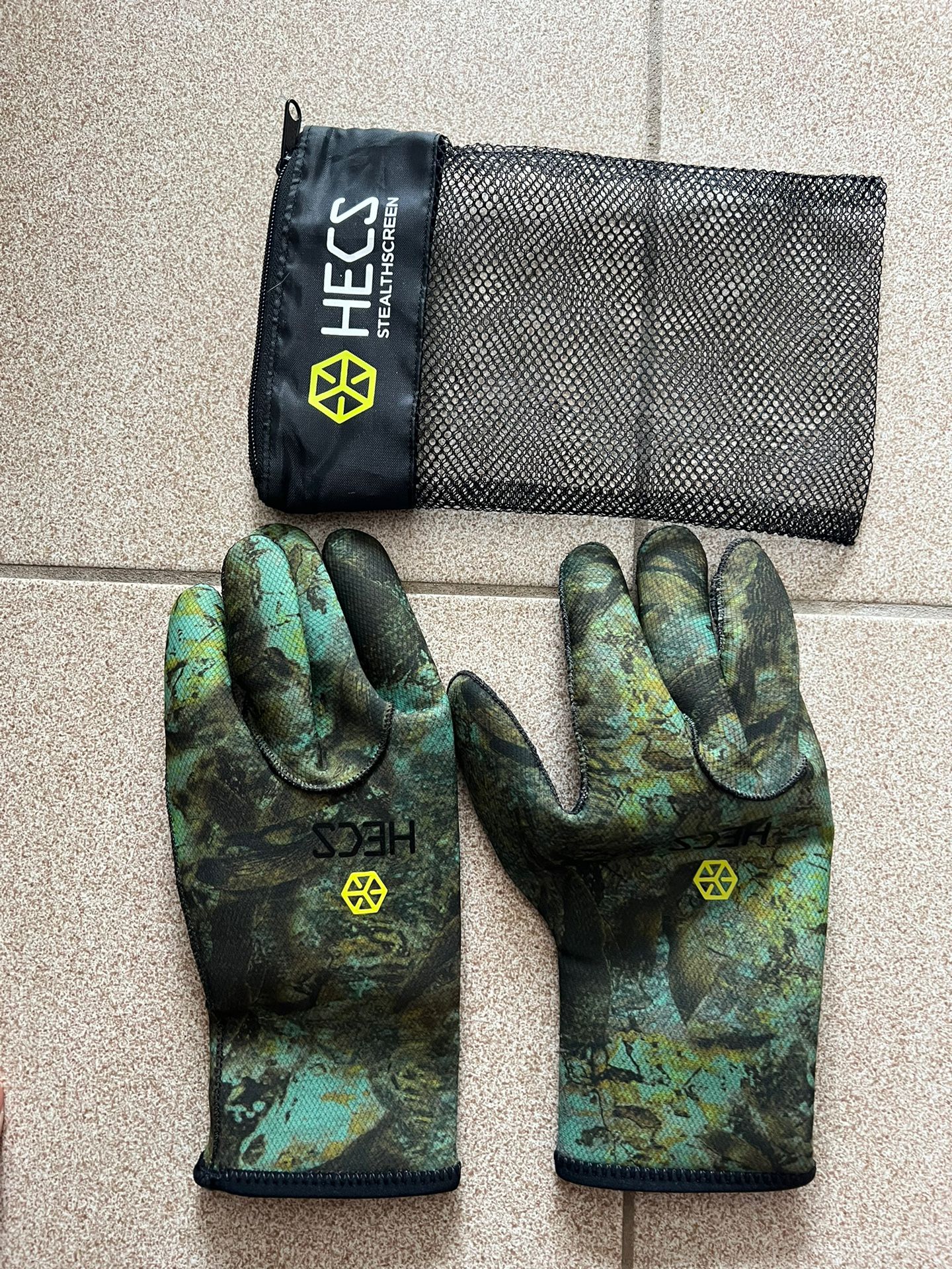 HECS Aquatic Spearfishing Dive Gloves, XL