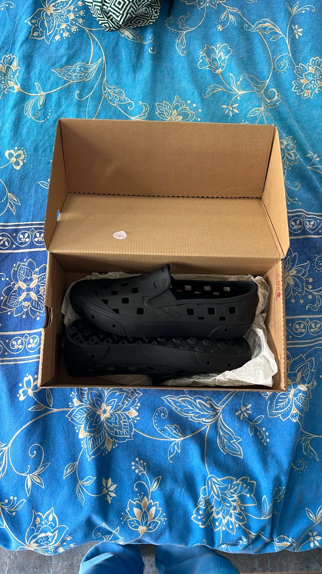 Vans Black Slip Ons