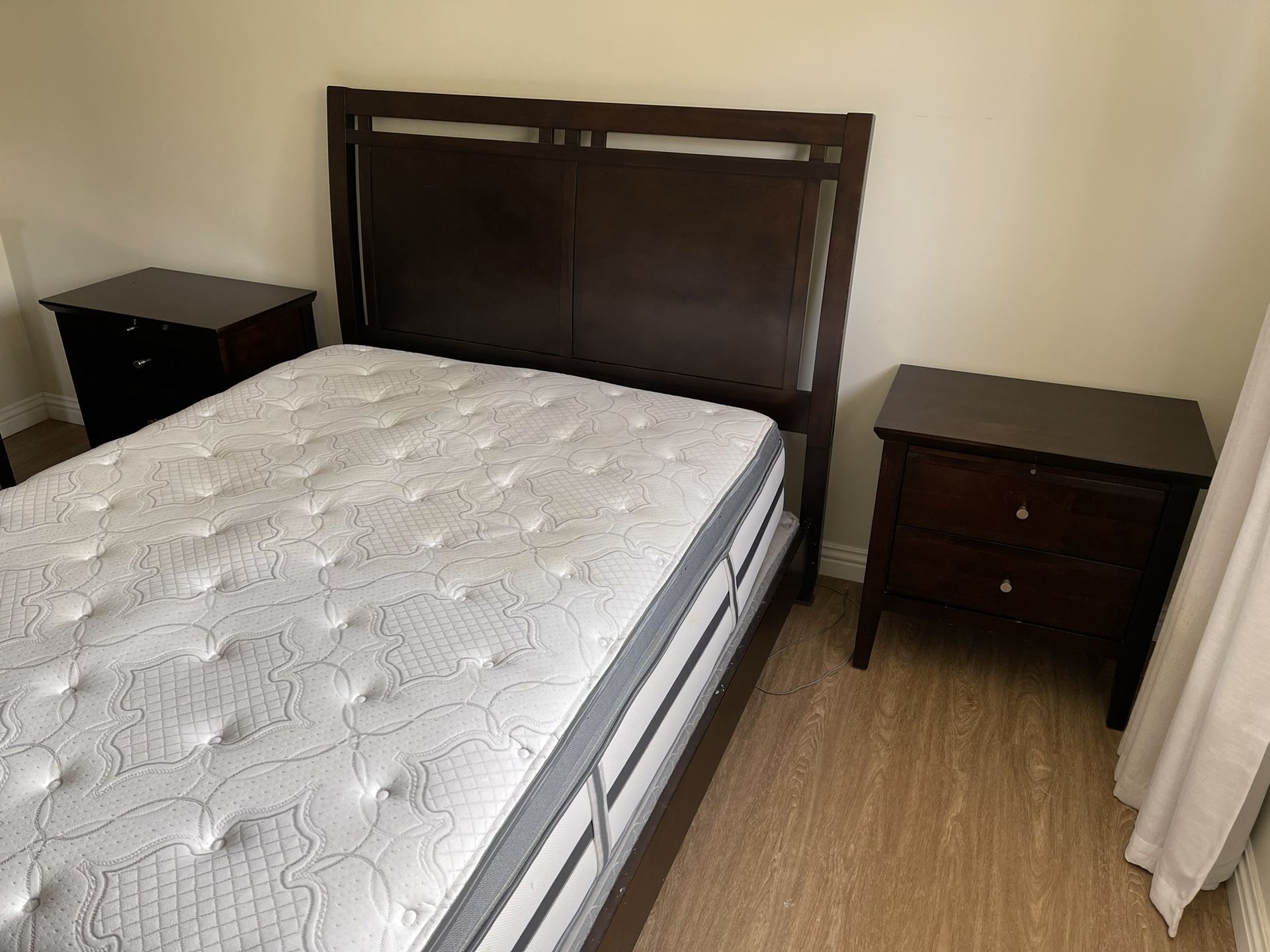 Macy’s Queen Bed Frame, Mattress & Box Spring