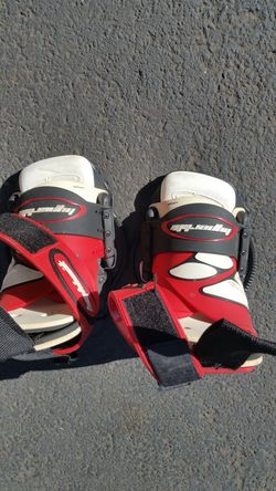 Hyperlite wake board bindings.