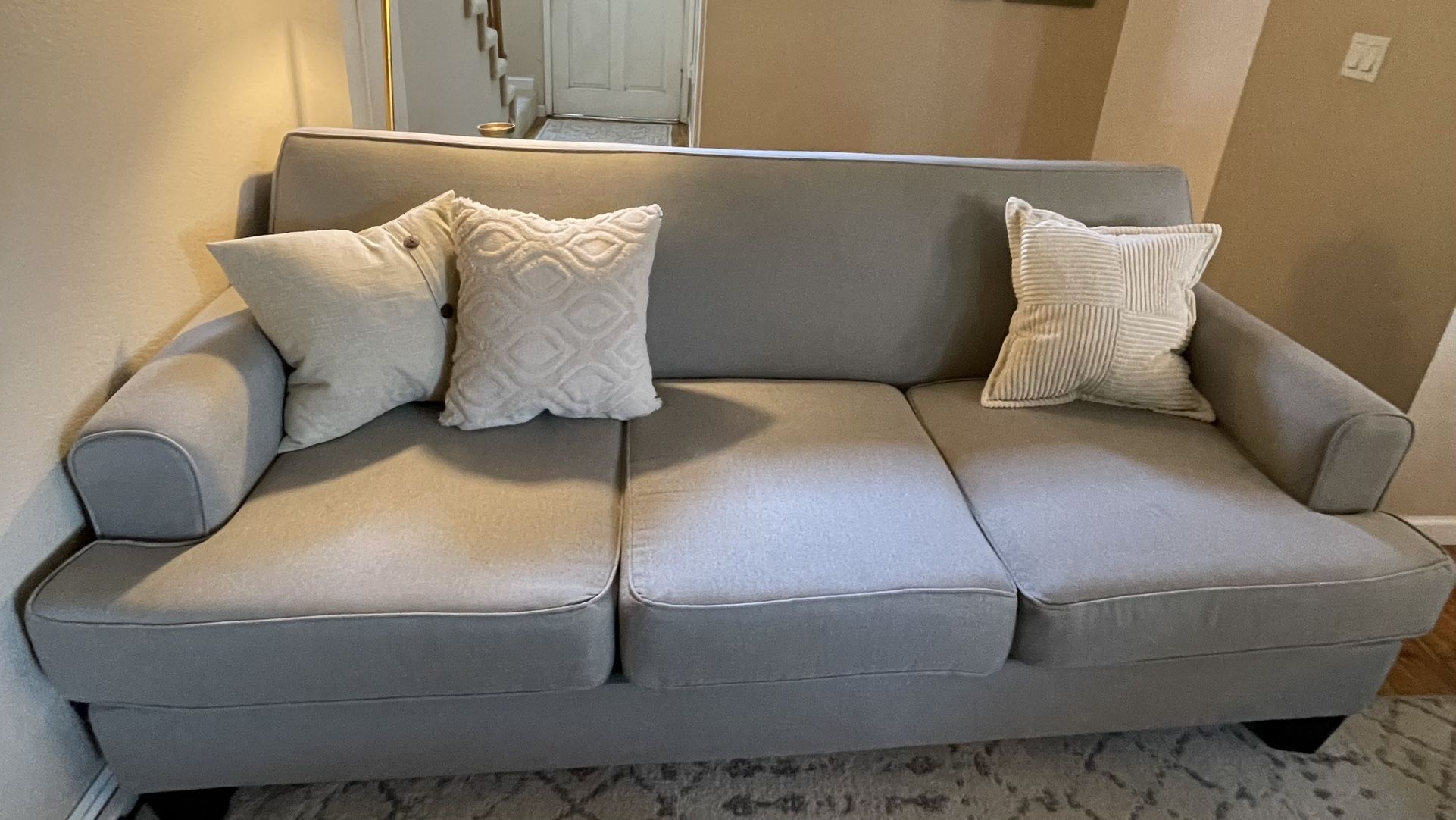 85” Gray Couch X2