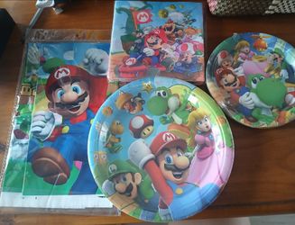 New Mario party plate set
