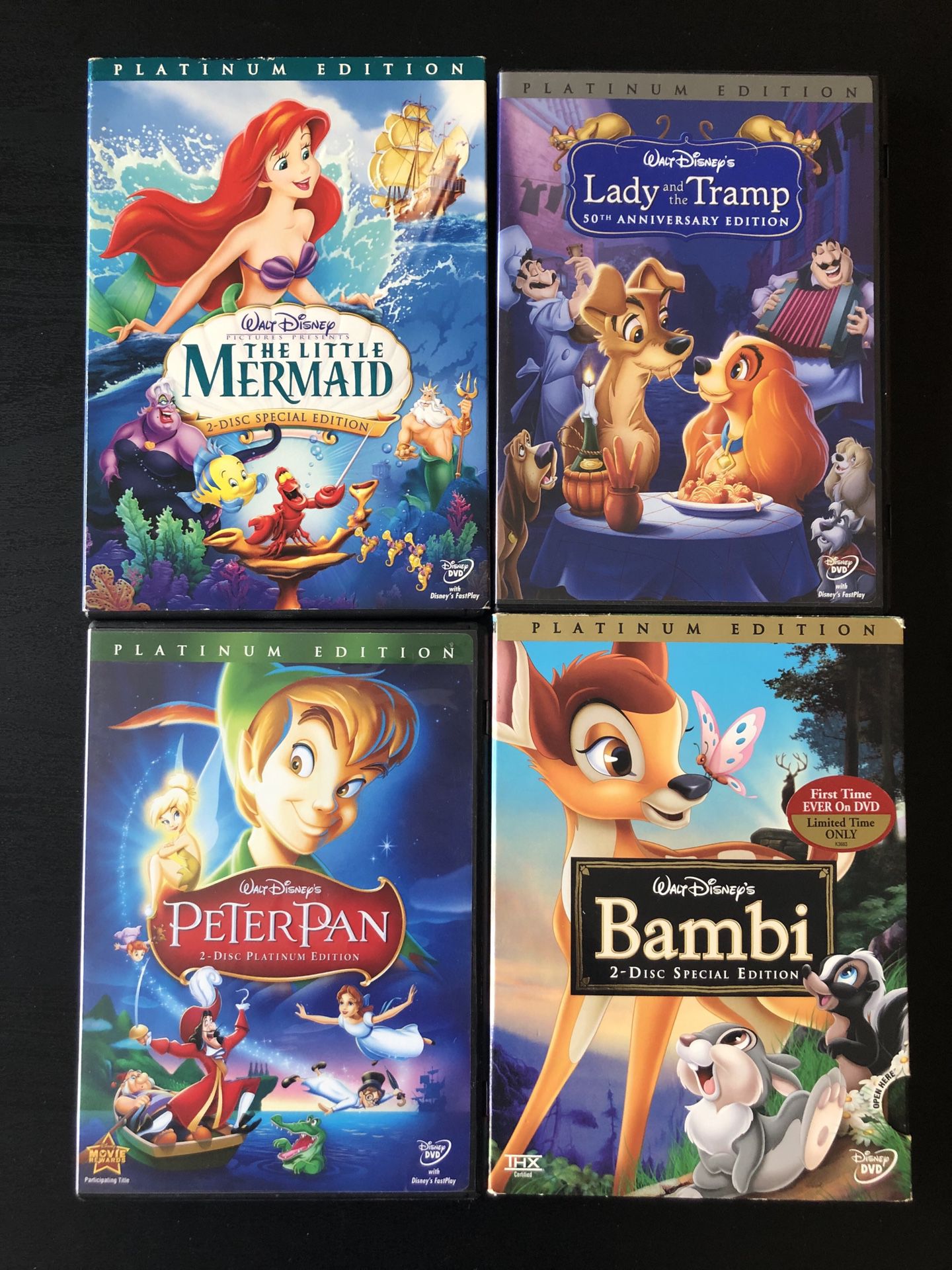 Disney Platinum Edition DVDs