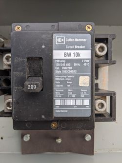 200 Amp Electrical Breaker Box Thumbnail