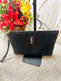 YSL Matelassé Leather Pouch