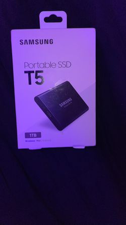 SAMSUNG T5 Portable SSD 1TB - Up to 540MB/s - USB 3.1 External Solid State  Drive, Black (MU-PA1T0B/AM) for Sale in Pompano Beach, FL - OfferUp