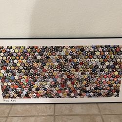Beer Cap Wall Decor Picture 