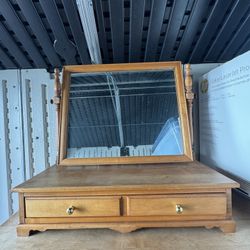 Mid-Century Modern Vanity,  Dresser Top Mirror