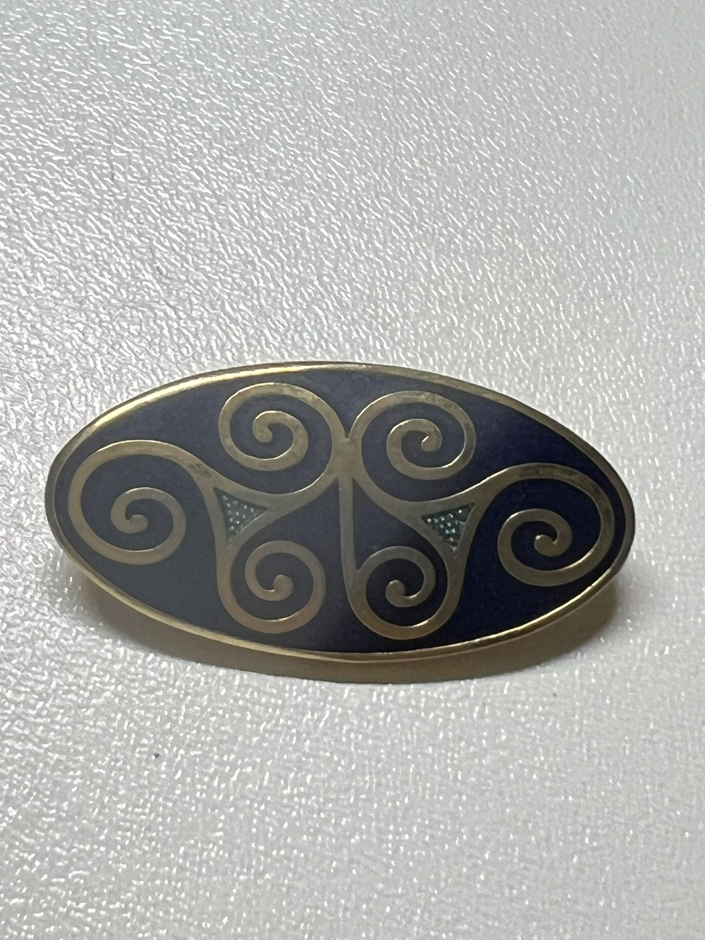Celtic Sea Gems Enamel Brooch