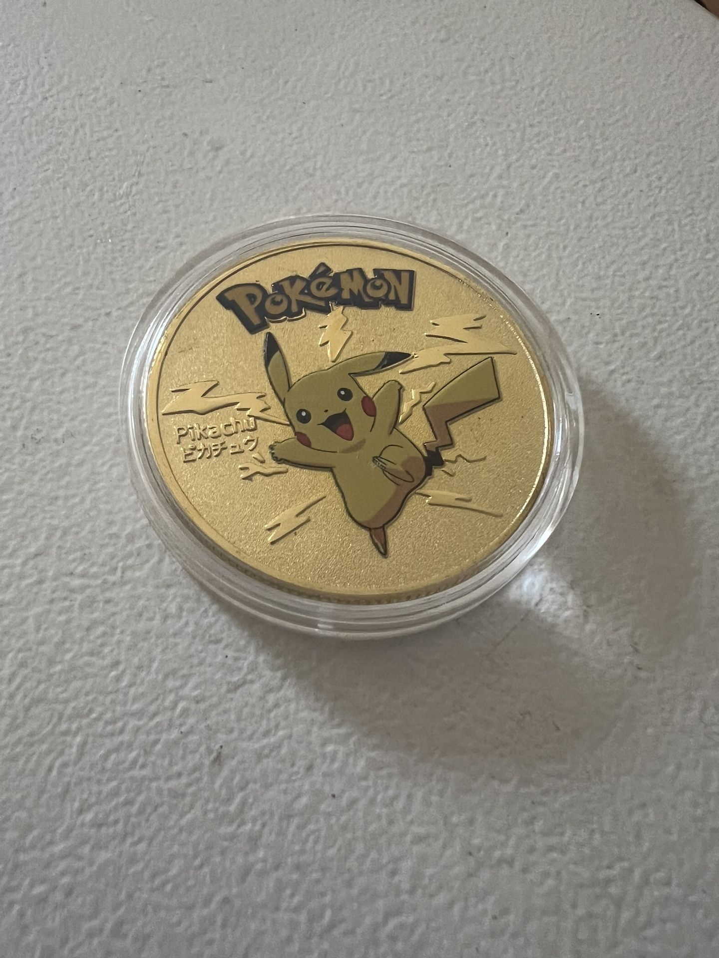 Gold Plated Pokémon Coin- Pikachu