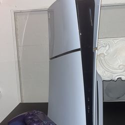 PS5 Slim Disc Editon With Chroma Indigo Dualsense Wireless Controller