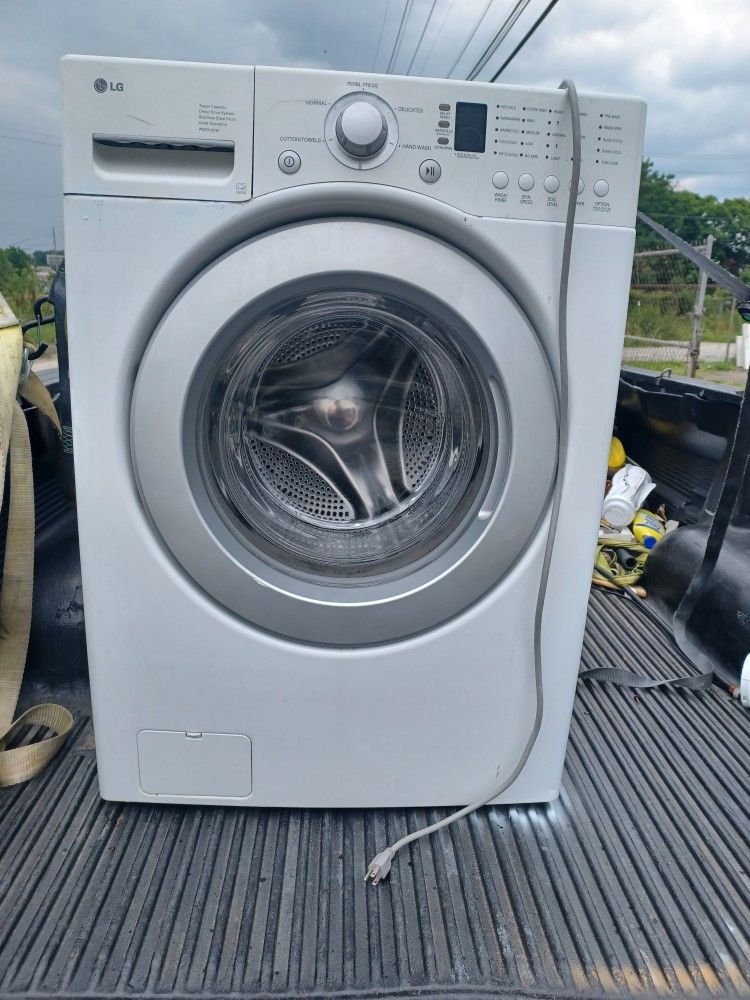 LG front load washing machine work.Good 90 day, warranty.I fix and sell washers and dryers
