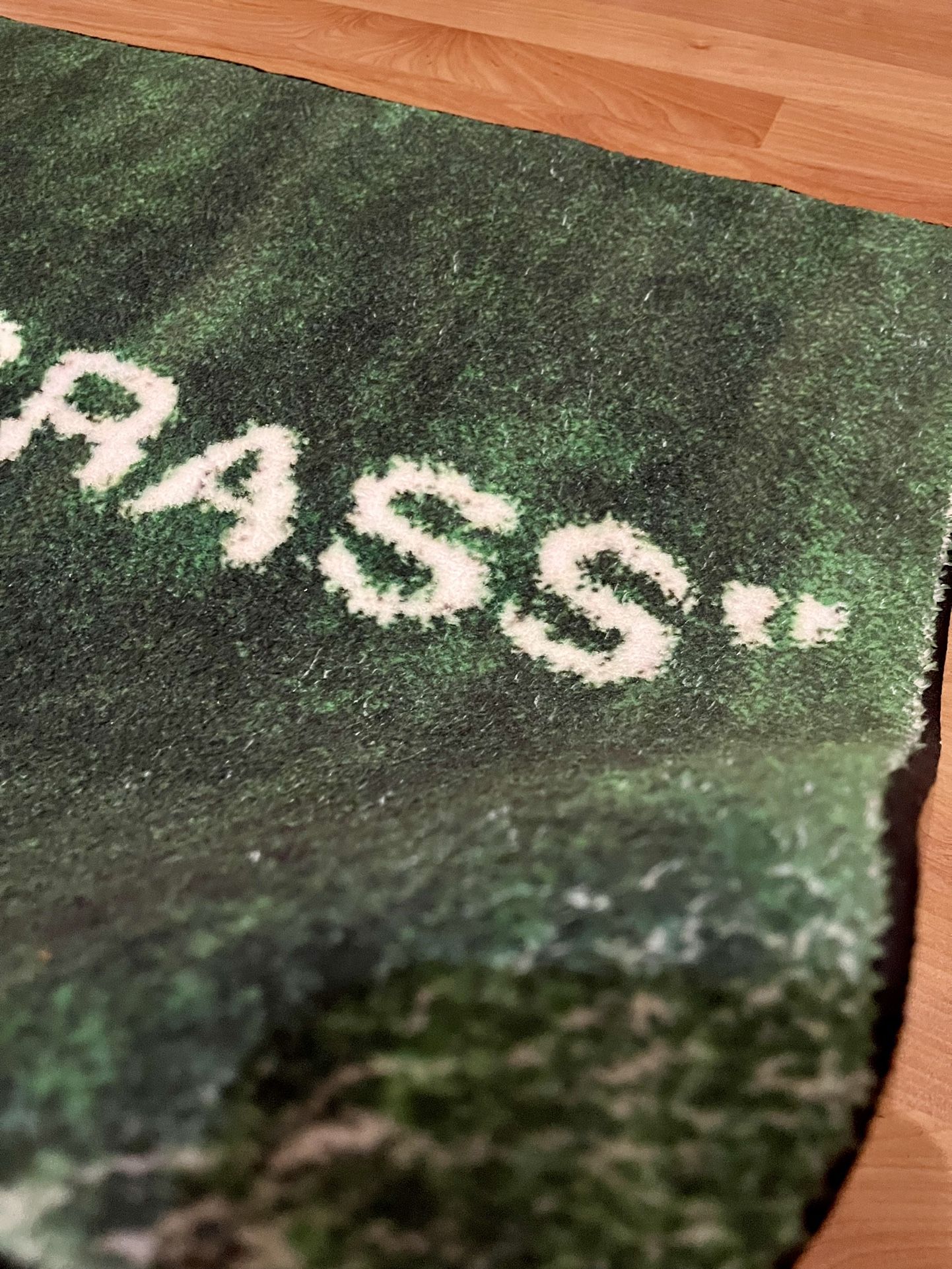 Custom Virgil Abloh x Ikea Wet Grass Soft Fuzzy Plush Shaggy Non