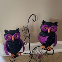 Decorative candle holder owls