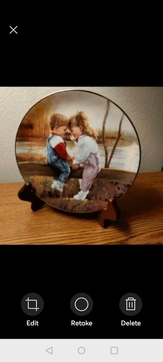 Decorative Art Plate Children Autumn 🥮🍁