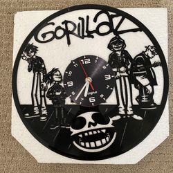 Gorillaz Vinyl Record Clock