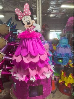 Minnie Mouse dress / vestido pastel piñata