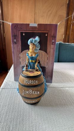 Jim Beam Bourbon Whiskey Saloon Girl Decanter