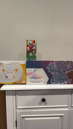 Sealed prismatic SPC, 30th celebration ETB and Chinese booster