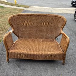 Loveseat Size Rattan Wicker Seating 75 OBO