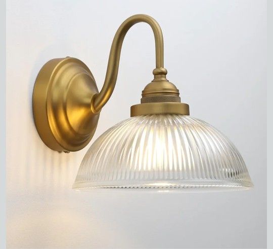 Brass Gold Vintage Wall Scone $35