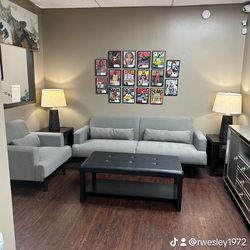 Modern Gray Couch & Chair Set!